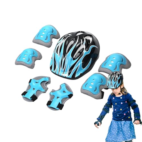 Kinderhelme und Pads-Set, stoßfeste -Fahrräder, Helme, Kleinkinder-Knieschützer, praktische Kinder-Skateboard-Helme für Outdoor-Aktivitäten Kinderhelme und Pads-Set, stoßfeste -Fahrräder, Helme, Kleinkinder-Knieschützer, praktische Kinder-Skateboard-Helme für Outdoor-Aktivitäten von Generisch