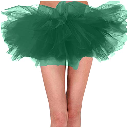 Klassische Kleid 50er Rock Retro Ballet Tanzrock Kurz Ballett Rockabilly Jahre Retro Tutu Crinolin Abendkleid Gelegenheit Zubehör Tütü Rockabilly Petticoat Unterrock Tüllrock von Generisch