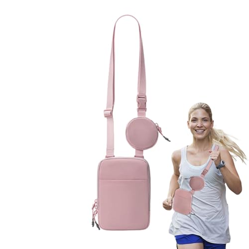 Kleine Umhängetaschen, Hüfttasche zum Laufen, Sling Yoga Bag Hüfttasche Abnehmbare wasserdichte Sporttasche, Sling Fanny Packs Geldbörsen Brusttaschen Yoga-Tasche für Reisen Sport Camping Outdoor von Generisch