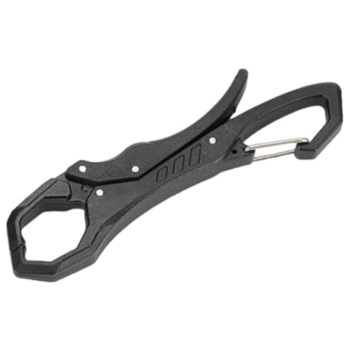 Kleiner Fischhalter – Edelstahl-Karabiner, Angelzange, tragbarer Outdoor-Fischgreifer, ausgezeichnete Qualität, Fäustling-Clip, Angelwerkzeug, kompakter Fischgreifer für Bergsteigen, Wandern von Generisch