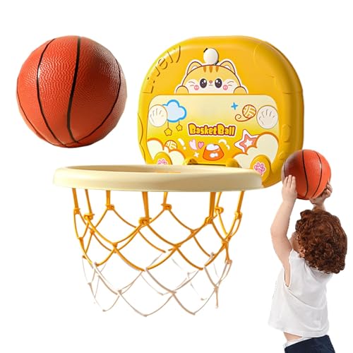 Kleinkind-Basketballtor-Spielzeug, Kinder-Basketballkorb zum Spielen im Innen- und Außenbereich - Höhenverstellbare Basketballkörbe und -tore,Active Fun Silent Toy Basketball-Produkte von Generisch