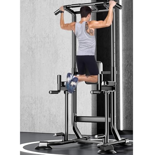 Klimmzugstation Power Tower Multifunktions-Workout-Ausrüstung für Zuhause, Ganzkörper-Krafttraining, maximale Tragkraft 299 kg von Generisch