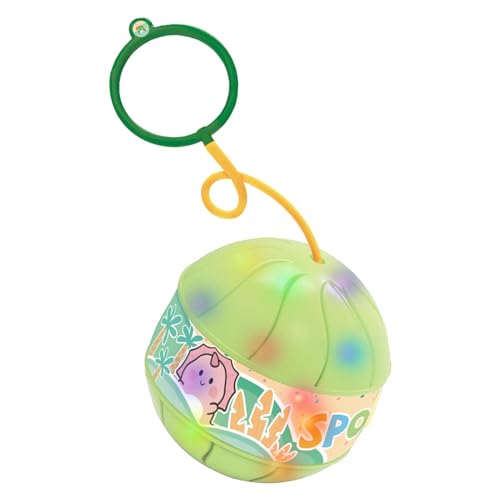 Knöchel-Springseil-Sprungball für Kinder, blinkender Sprungball | Rad-Sprungball für Kinder,Indoor-Outdoor-Spielspielzeug, Fitnessball, leuchtender, bunter Ball für Kinder ab 3 Jahren von Generisch
