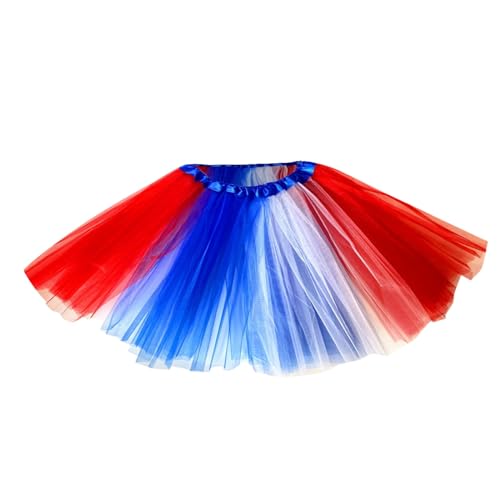 Kostüm Regenbogen,Tutu Damen Regenbogen Kurz Tüllrock - Rock Geschichtet Tüll Puffy Ballett Tanz Röcke Hohe Taille Multicolor Support Half Body Puff Petticoat Bunter Kleiner Kurzer von Generisch