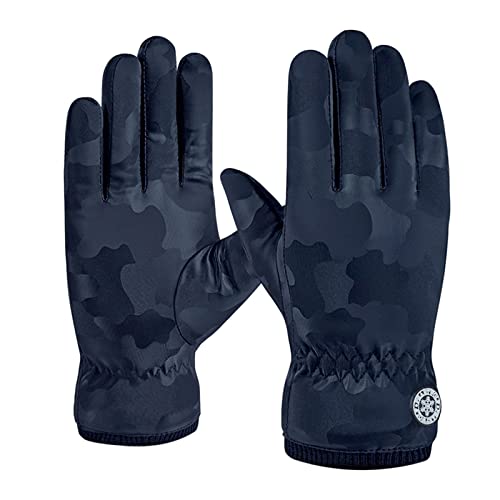 Krallen Handschuhe Halloween Mesh Gloves Winter-Skihandschuhe, wasserdicht, Plus Samt, warm, Winddicht, Kälteschutz, Outdoor-Reithandschuhe Nylon Handschuhe Sexy Handschuhe Karneval (Blue, One Size) von Generisch