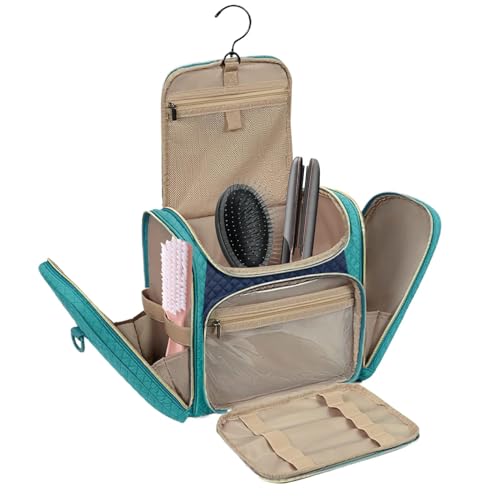 Kulturbeutel, Reisetaschen für Toilettenartikel - Reise-Make-up-Tasche mit Haken | Tragbare Aufbewahrungstaschen für Reisen, Make-up-Organizer, Kosmetikbehälter für Zubehör, Shampoo, Toilettenartikel von Generisch