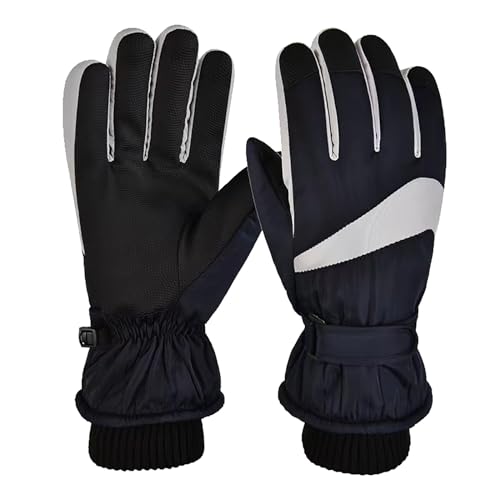 Lässige Winterhandschuhe 2024, modische warme Handschuhe, Pleneal, Winterhandschuhe, Schnee-Skihandschuhe mit 10 Touchscreen-Fingern und bequemen, mehrlagigen, elastischen Handgelenkband-Handschuhen, von Generisch