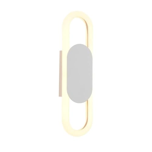 Lampe, moderne Nachttisch-Wandleuchte, Ringmetall-Wandlampe mit Acryl-Lampenschirm, minimalistisches Design, dekorative Innenbeleuchtung, Wandleuchten für Schlafzimmer, Flurlampe von Generisch