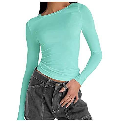 Langarmshirt Damen Damen Longbluse Tunika Damen Langarm Damen Tunika Sommer Langarm Shirts Damen Strandhemd Damen Kleid Curvy Damen BU2,S von Generisch