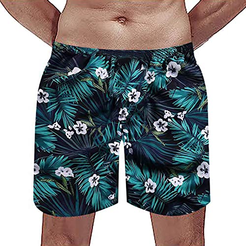 Lange Badeshorts Herren Shorts Swimming XXL Schnelltrocknend Bademode Strandshorts Sommer Jungen Badeshorts Schwimmhose Hawaii Surf String 3XL Badehose Swimming Shorts von Generisch