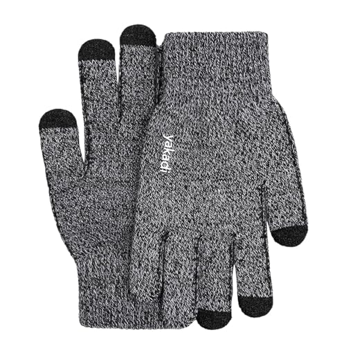 Lange Netzhandschuhe Damen Knitted Thermal Gloves for Winter Increased Thickness of Non Slip Wool Outdoor Riding Screen Gloves Driving Screen Gloves In Autumn and Lange Handschuhe Damen (White, S) von Generisch