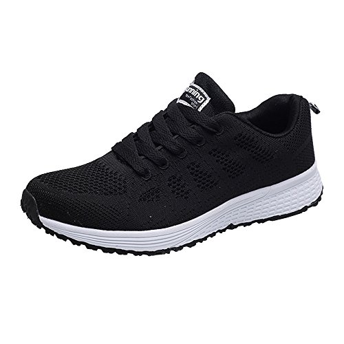 Laufschuhe Damen Sportschuhe Turnschuhe Atmungsaktive Fitnessschuhe Straßenlaufschuhe Sneaker Schuhe Schwarz 40 Laufschuhe Damen Sportschuhe Turnschuhe Atmungsaktive Fitnessschuhe Straßenlaufschuhe Sneaker Schuhe Schwarz 40 von Generisch