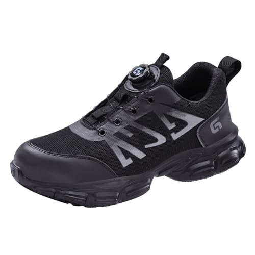 Laufschuhe Unisex Anti-Smash Und Anti-Punktur Turnschuhe Sportlich Sportschuhe mit Fußgewölbeunterstützungg Wanderschuhe Rutschfeste Trekkingschuhe Atmungsaktiv Sicherheitsschuhe Leicht Arbeitsschuhe von Generisch