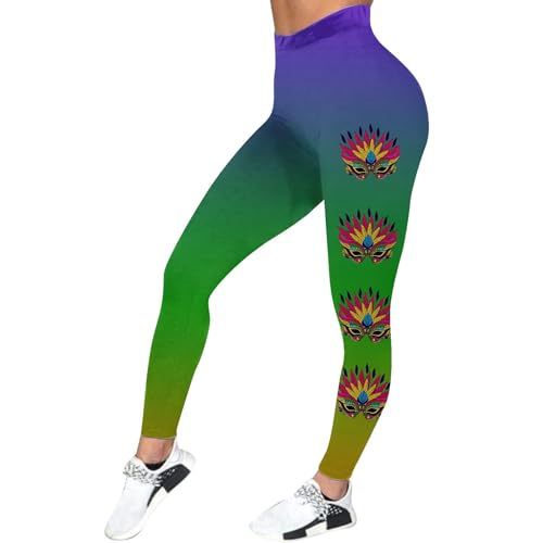 Leggings Karneval Damen Weiche Disco Outfit 90er Freizeithose Freizeit Radlerhose Unisex Tanz Yoga Hosen Bunte Sport Leggings Fasching Jogginghose 80er Jahre Leggings Mottoparty Jeggings von Generisch