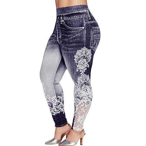 Leggins Damen Schwarz, Festlich Sport mit Spitze Eng Leggins Yogahose XXL Blickdicht Sexy mit Taschen Sportleggins Leggings Lang Große Größen Leicht High Waist Bauchweg Hose Sporthose Leggins Damen Schwarz, Festlich Sport mit Spitze Eng Leggins Yogahose XXL Blickdicht Sexy mit Taschen Sportleggins Leggings Lang Große Größen Leicht High Waist Bauchweg Hose Sporthose von Generisch