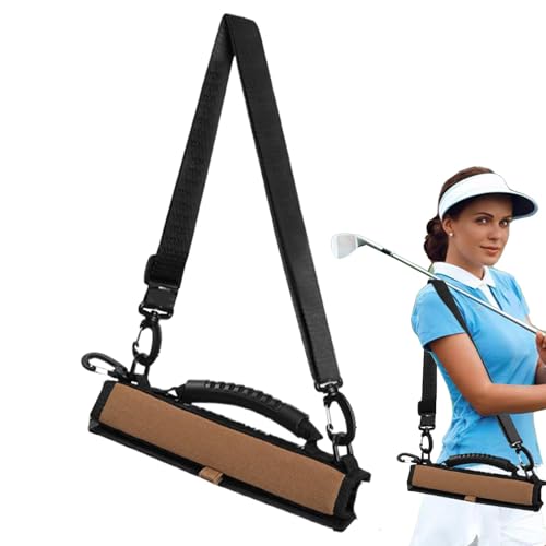 Leichte Golftasche,Golftasche,Multifunktionale Golftasche - Golf-Reisetasche aus Leder, klein, verschleißfest, für 3–6 Schläger, leichte Golf-Tragetasche von Generisch