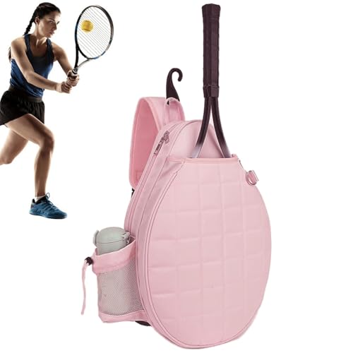 Leichte Tennistasche, stilvolle Tennistasche, abnehmbares Schloss, wasserabweisend, Brustgitter, bedruckte Tennisschling-Tasche, gepolsterter Riemen, Tennistasche, Tragegriff oben mit Haken für Damen von Generisch