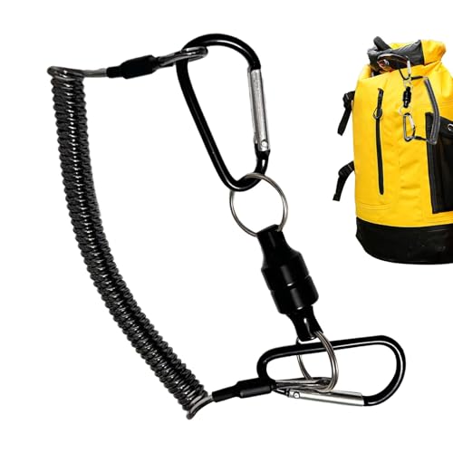 Leichter Karabiner für Rucksackreisen, Gepäckbefestigungsschnalle, Spulen-Design, Gepäckbefestigung, Karabiner, Outdoor von Generisch