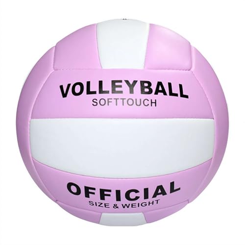 Lila Volleyball Offizielle Größe 5, Super Soft Touch Volleyball, Beachvolleyball, Weicher Volleyball Pool Volleyball für Indoor Outdoor Strand, Haltbarkeit Ausrüstung Volleyball Training, Gym Lila Volleyball Offizielle Größe 5, Super Soft Touch Volleyball, Beachvolleyball, Weicher Volleyball Pool Volleyball für Indoor Outdoor Strand, Haltbarkeit Ausrüstung Volleyball Training, Gym von Generisch