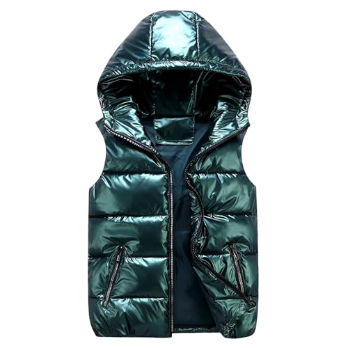 Mädchen Weste 110 Mädchen Jungen Oberbekleidung Baby Winter Schneeanzug Dicke Warmen Fleece Jacken Niedlichen Gefütterte Jacke Stehkragen Oberteile Fleece Übergangsweste von Generisch