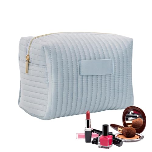 Make-up-Taschen-Organizer, Reise-Make-up-Organizer,Reise-Kulturbeutel aus Samt mit Reißverschluss - Reise-Kosmetik-Make-up-Tasche mit großer Kapazität für den täglichen Gebrauch, Toilettenartikel-Zube von Generisch