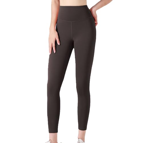 Mavabelle Leggings, Mavabelle Bauchkontrolle, hohe Taille, Bauchkontrolle, Yogahose für Damen, Kaffee, Größe XL von Generisch