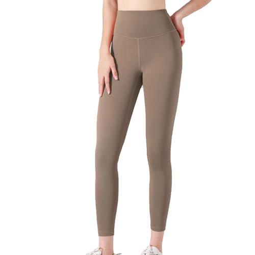 Mavabelle Leggings, Mavabelle Bauchkontrolle, hohe Taille, Bauchkontrolle, Yogahose für Damen, Khaki, Größe S von Generisch