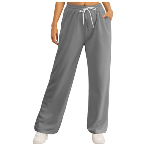 Meine Bestellungen Anzeigen, Damen Jogginghose Baumwolle, Trainingshose Warme Sweathose Hip Hop Hose Joggen Joggpants Weites Bein Yogahose Oversize Sporthose Zweifarbig Sommerhose Casual Mode von Generisch