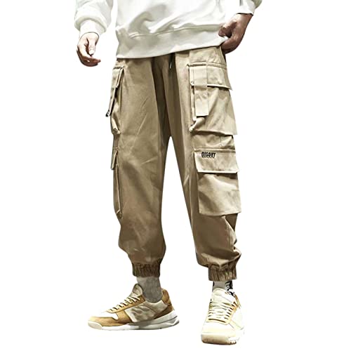 Meine bestellungen anzeigen, Hose Herren Lang Cargohose - Sporthose Trainingshose Joggpants Baggy Outdoorhose Wanderhose Sweatpants Rangerhose Regular Fit Mit Taschen Elastischer Bund von Generisch