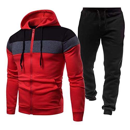 Meine bestellungen anzeigen, Sportanzug Herren Jogginghose Jogginganzug - Jogger Baumwolle Hausanzug Oversized Kapuzenpullover Sport Streatwear Langarm Jogging Anzug Sweatshirt Für Freizeit von Generisch