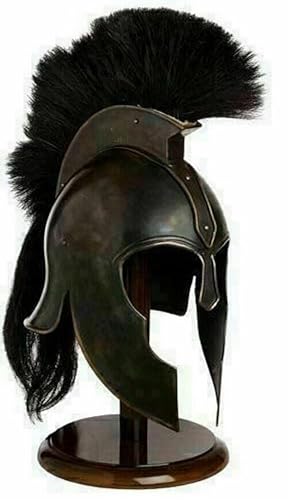 Mittelalterlicher Troy Achilleshelm 300 Griechischer Spartaner-Helm 15. Jahrhundert Ritter Rüstung Troy Helm LARP Krieger Rollenspiel Kostüm Halloween von Generisch