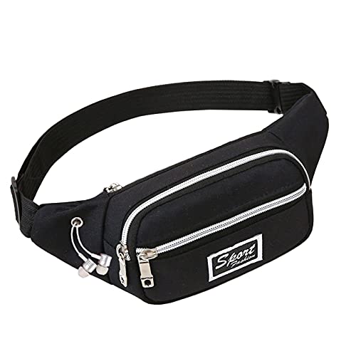 Mobile Outdoor Tasche Tasche Telefon Damen Geldbörse Herren Multifunktional Sport und Taille Packs Baumwolle Unterwäsche für Frauen Pack Hohe Taille, Schwarz , 28X4X10 von Generisch