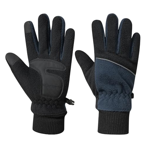 Modische warme Handschuhe 2024, modische Handschuhe, Winter-Vollfinger-Fleece-Handschuhe, Fleece-Handschuhe, warme Handschuhe, Herren-Fahrradhandschuhe, kalte Handschuhe, Fäustlinge für Damen, kalte von Generisch
