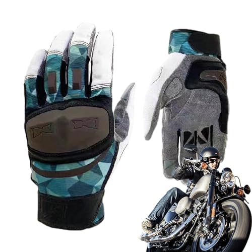 Motorrad Reithandschuhe | Fahrradhandschuhe Motorradhandschuhe - Rutschfeste Vollfingerhandschuhe mit Touchscreen Reiten Motocross Handschuhe zum Laufen Radfahren Fahren Wandern von Generisch