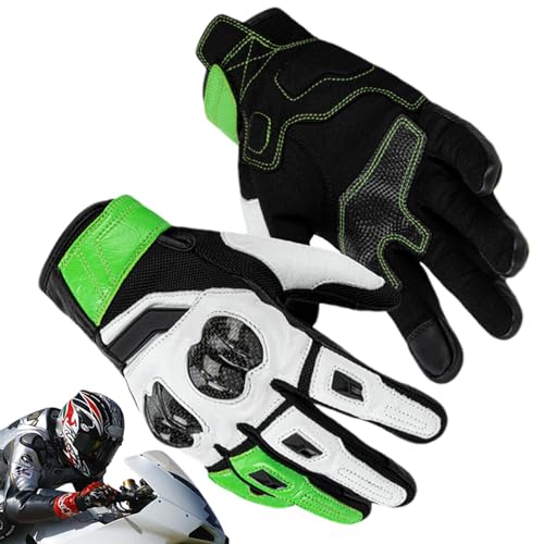 Motorradhandschuhe Touchscreen – Straßenhandschuhe | Atmungsaktiver Touchscreen Vollfinger Radfahren Anti-Rutsch Reitausrüstung Unisex Outdoor Reithandschuhe für Damen und Herren von Generisch