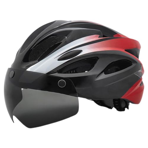 Mountainbike-Helme,Mountainbike-Helme - Outdoor-Helme mit wiederaufladbarem Rücklicht,Verstellbare Fahrradhelme mit Magnetbrille, atmungsaktive Fahrradhelme für Männer, Frauen, Erwachsene von Generisch