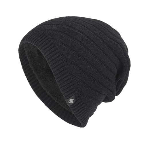 Mütze Damen Winter Weiche Winter Beanie Mütze Herren Mütze Herren Dehnbare Laufmützen von Generisch