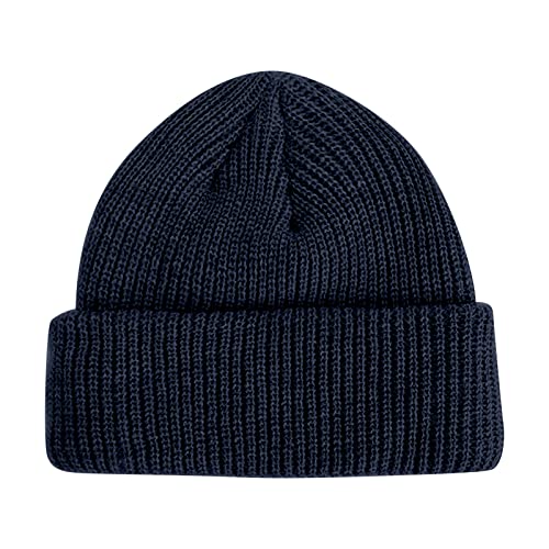 Mütze Herren Winter, Thermo Strickmützen für Herren, Warme Wintermütze Laufmütze Beanie Damen Herren Winter, Retro Einfarbig Wintermütze Männer Unisex-Mütze Marine Mütze Herren Winter, Thermo Strickmützen für Herren, Warme Wintermütze Laufmütze Beanie Damen Herren Winter, Retro Einfarbig Wintermütze Männer Unisex-Mütze Marine von Generisch