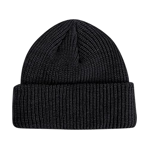 Mütze Herren Winter, Thermo Strickmützen für Herren, Warme Wintermütze Laufmütze Beanie Damen Herren Winter, Retro Einfarbig Wintermütze Männer Unisex-Mütze Schwarz Mütze Herren Winter, Thermo Strickmützen für Herren, Warme Wintermütze Laufmütze Beanie Damen Herren Winter, Retro Einfarbig Wintermütze Männer Unisex-Mütze Schwarz von Generisch