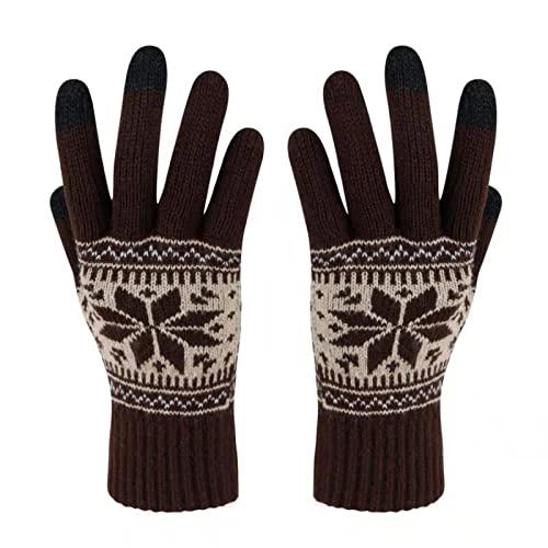 Mütze Mädchen 53 Mit Ohren Erwachsene Handschuhe Handschuhe Herren Warm Ski Damen Outdoor Mütze Handschuhe Set Herren (D, One Size) von Generisch