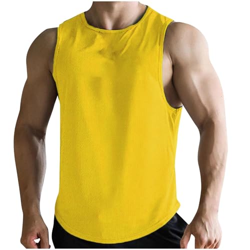 Muskelshirts Ärmelloses Sommer Herren Leicht Ohne Ärmel Sport T Shirt Tanktop Slim Fit Männer Atmungsaktiv Tshirt Tops Laufshirt für Herren Sleeveless Axelshirt Unterhemden Muskelshirts Ärmelloses Sommer Herren Leicht Ohne Ärmel Sport T Shirt Tanktop Slim Fit Männer Atmungsaktiv Tshirt Tops Laufshirt für Herren Sleeveless Axelshirt Unterhemden von Generisch