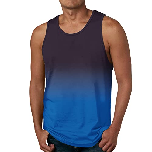 Muskelshirts Ärmelloses Sommer Herren Ohne Ärmel Gym Sleeveless Tops Oberteile Leicht Bequeme Strand T Shirt Tshirt Stretch Fitness Laufshirt Tanktops Tanktop von Generisch