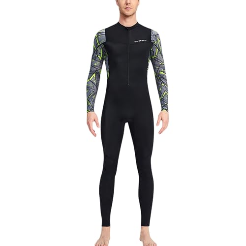 Neoprenanzug Herren, Wassersport Frontreißverschluss Langarm Einteilig Wetsuit Nassanzug in voller Länge Thermisch Stretch Neopren Neoprenanzug Surfanzug UV 50+ 3XL Tauchhaut Tauchanzüge von Generisch