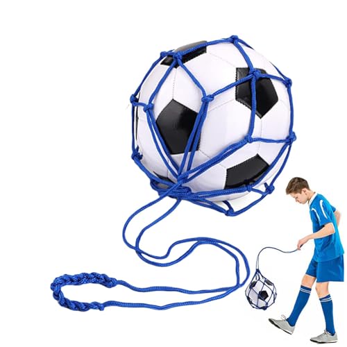 Netztasche für Fußball, Balltasche aus Netzstoff | Fußballtasche aus Nylonnetz mit Kordelzug, Aufbewahrung für Volleyball, Fußball, Einzelballhalter, Ballhalterung für Spo-Bälle von Generisch