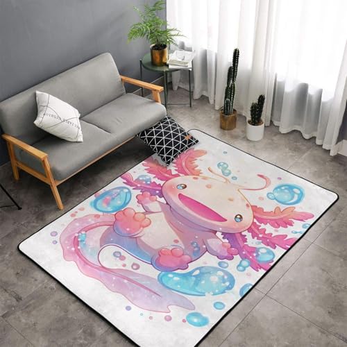 Niedlicher Tierdruck Teppich Moderner Teppich Wohnzimmer Teppich Rechteckige Größe Soft Touch Wohnzimmer Teppich Flanell Teppich Kinderzimmer Teppich Dekoration (Stil 1,140 x 200 cm) von Generisch