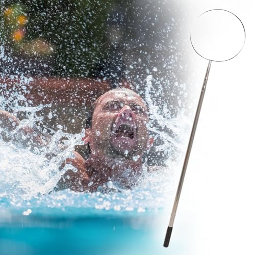 Notfall-Pool-Sicherheitsring aus Edelstahl mit Teleskopstange für Wasserrettung, 5,5 m Rettungshaken-Werkzeug für kämpfende Schwimmer von Generisch