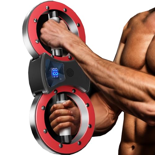 Oberkörper Krafttraining Rotierender Verbrennungsmaschine Arm, Einstellbarer Widerstand Armtrainer 360° Drehung Unterarm Stärker für Boxen Geschwindigkeitstraining von Generisch