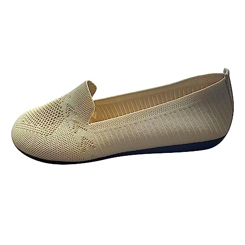 Orthopädische Schuhe Damen, Bequeme Elegant Memory Foam Orthopädische Schuhe Sockenschuhe Sommer Slip On Baumwolle Turnschuhe Sneaker Leicht Ohne Schnürung Sommerschuhe Sportschuhe von Generisch