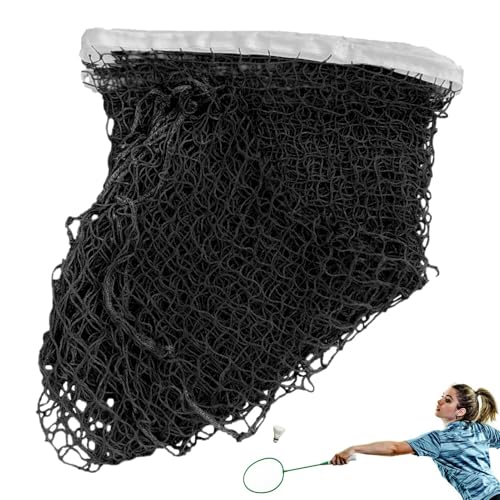 Outdoor-Badminton-Netz – Professionelles hochfestes Mesh-Badmintonnetz mit Nylon-Kordelzügen – Faltbare Badminton-Ausrüstung, tragbares Tennis-Volleyballnetz für Hinterhof, Strand, Park von Generisch