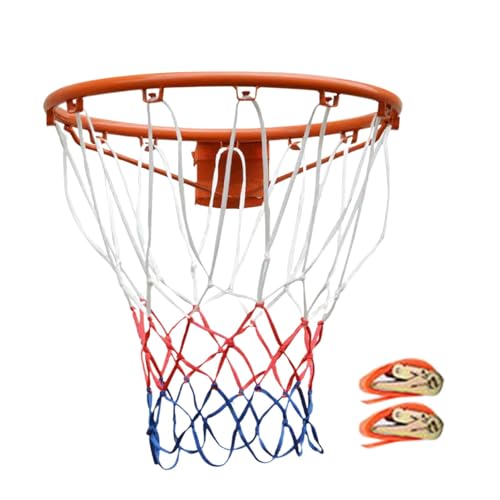 Outdoor-Basketballkorb, Stahl-Basketballfelge, verdickter, benutzerfreundlicher Basketball-Zubehör, stabiler Basketballkorb für Kinder von Generisch